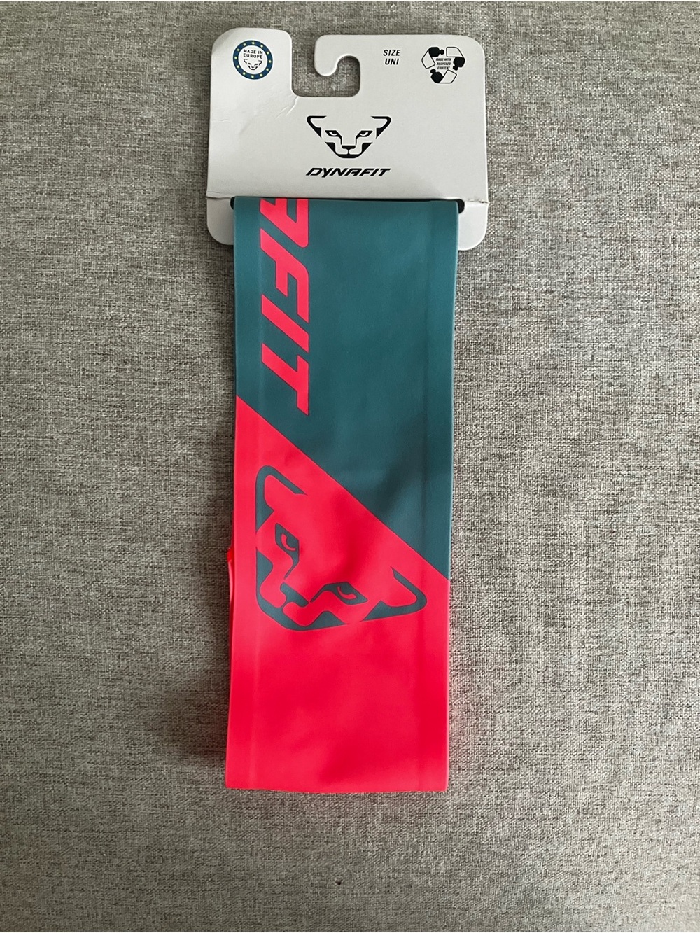 Dynafit Running Headband – Teal and Coral